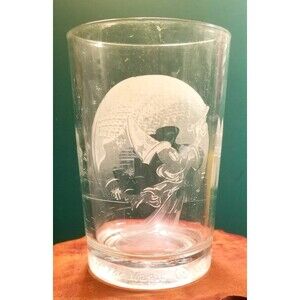 Vintage Walt Disney World Remember The Magic 25th Anniversary Etched Glass